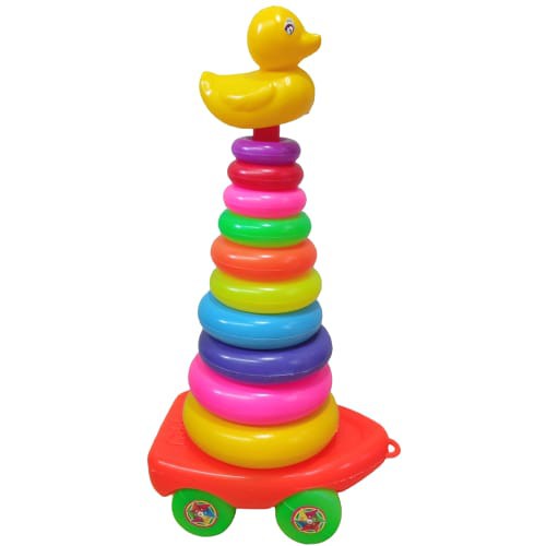Mainan Anak Mainan Mobil Donat Susun 10 Ring / Donat Susun Ukuran Besar Plus Bebek Mainan Edukatif A
