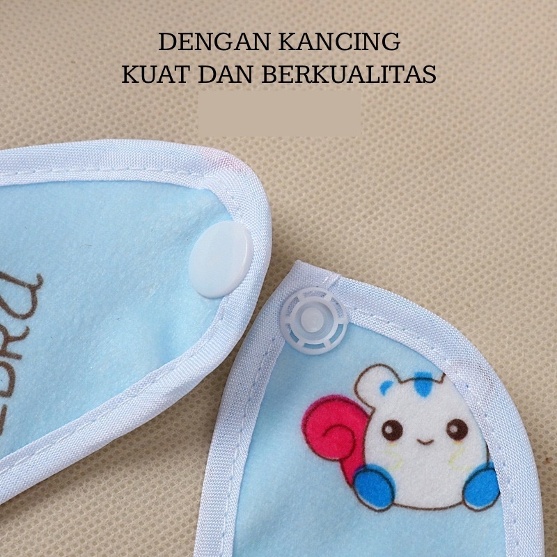 Celemek Bayi Clemek Makan Baby Slabber Bayi Bib Kain Handuk Cemek Makanan Air Liur Waterproof Batita Balita Anak Laki Laki Perempuan ACK38