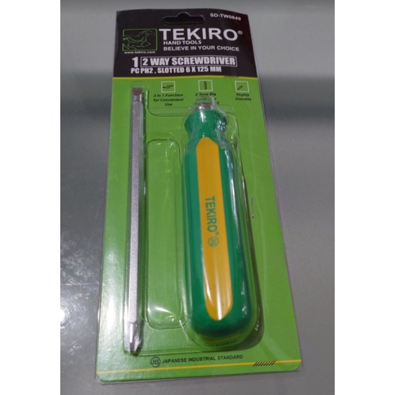 Tekiro obeng dua arah  / obeng bolak balik / two way screwdriver