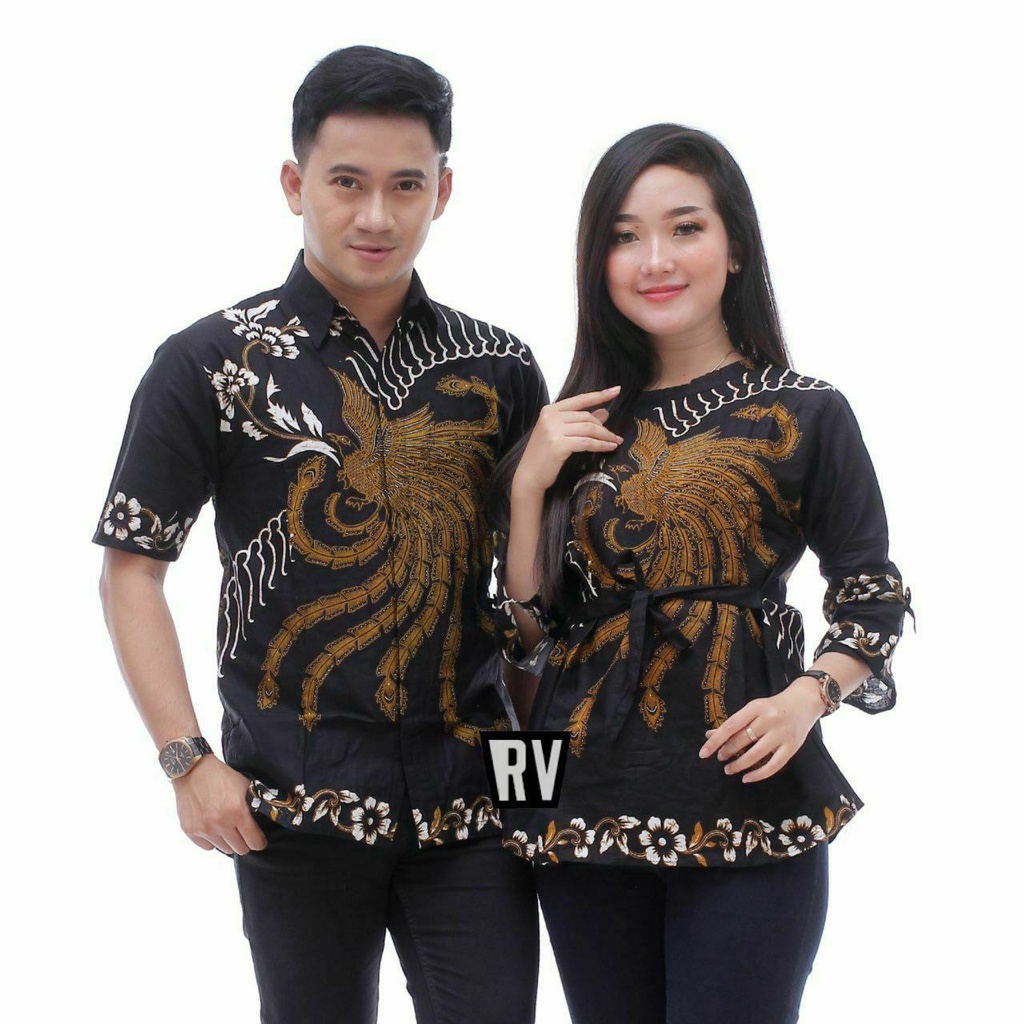 Setelan Couple Atasan Batik Pria &amp; Wanita | Tunangan Kekinian