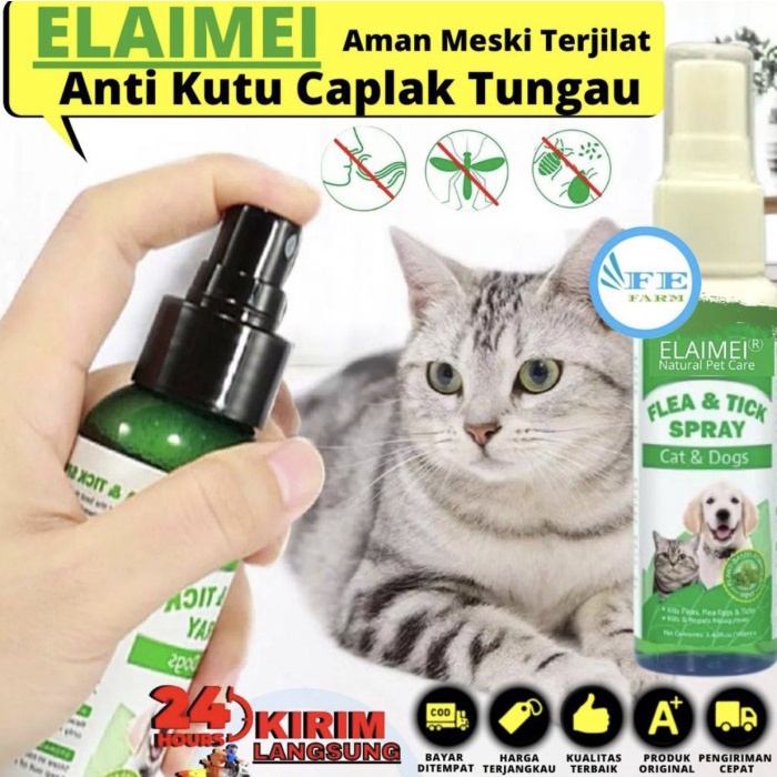 populer] OBAT SPRAY ANTI KUTU KUCING - AMAN TERJILAT