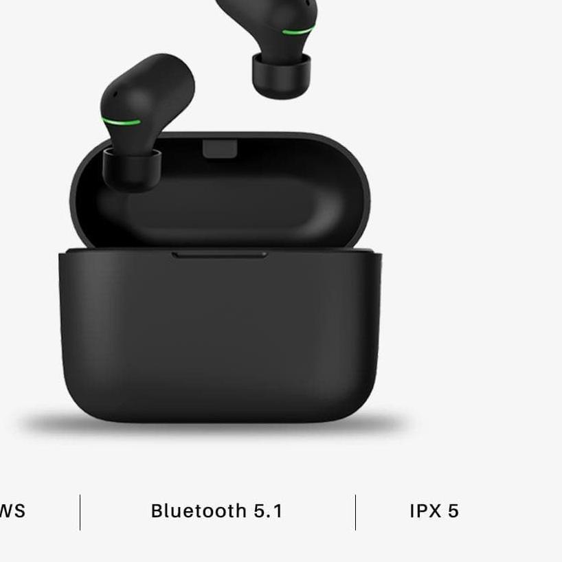 ☉ SOUNDTECH S16 TWS Wireless Earphone Bluetooth 5.1 Touch - Black ֍