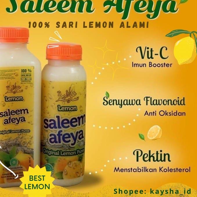 

➤ LEMON SALEEM AFEYA 500ml / ALAMI 100% TANPA CAMPURAN AIR / PURE LEMON / AIR LEMON MURNI / ALAMI / LEMON SALEEM AFEYA 250ml / / DIET PAKAI LEMON / LEMON ASLI / LEMON UNTUK DIET / SALEM AFEYA MINUMAN UNTUK DIET KOLESTROL ✯