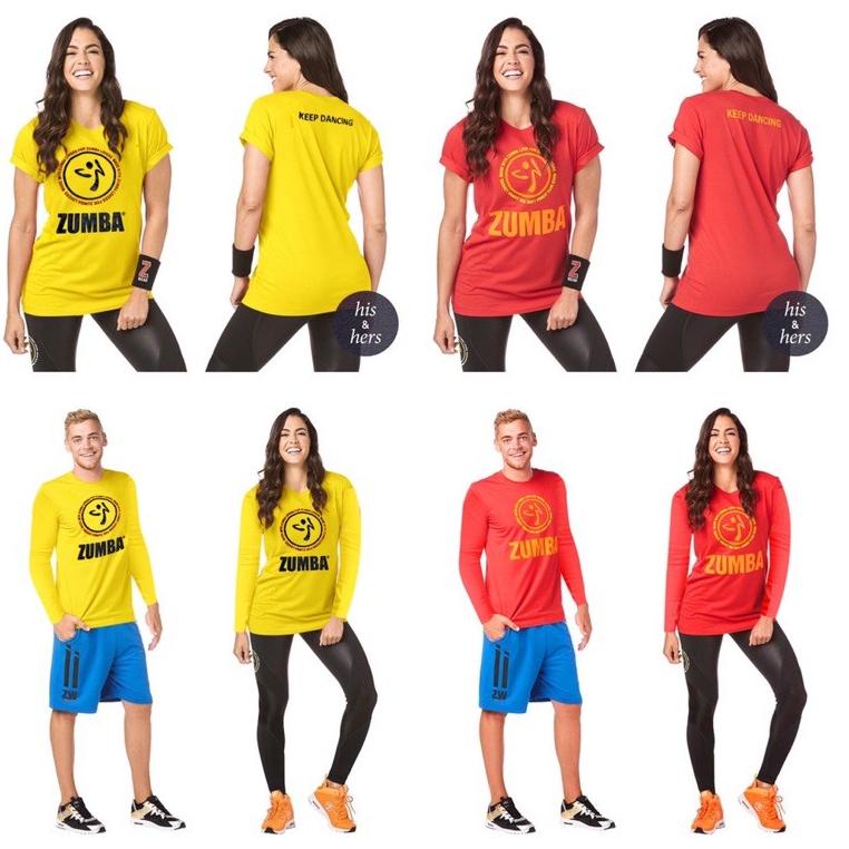 BOOMING Atasan Baju Senam Kaos Zumba Logo 2Warna / Kaos Senam Olahraga Aerobik Fitness Gym Cycling R