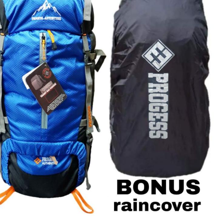 ➫ Tas Gunung 60 liter progess # Tas Tas Ransel Gunung 60l # Tas Hiking # Tas Carrier outdoor # Tas R