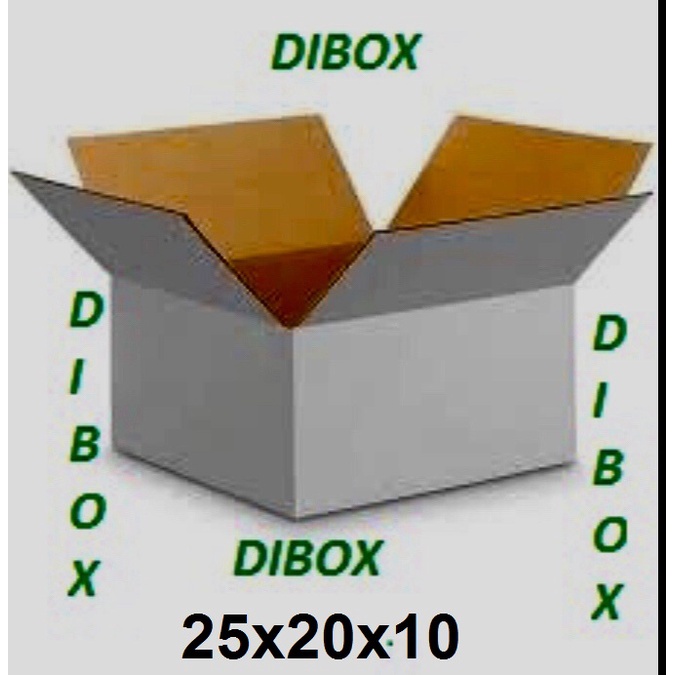 

KARDUS/BOX KARTON WHITE KRAFT POLOS UKURAN 25 x 20 x 10 CM SINGLE WALL