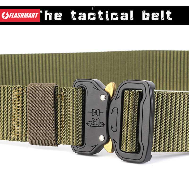 Flashmart Tali Ikat Pinggang Canvas Army Military Tactical 125cm - MU056