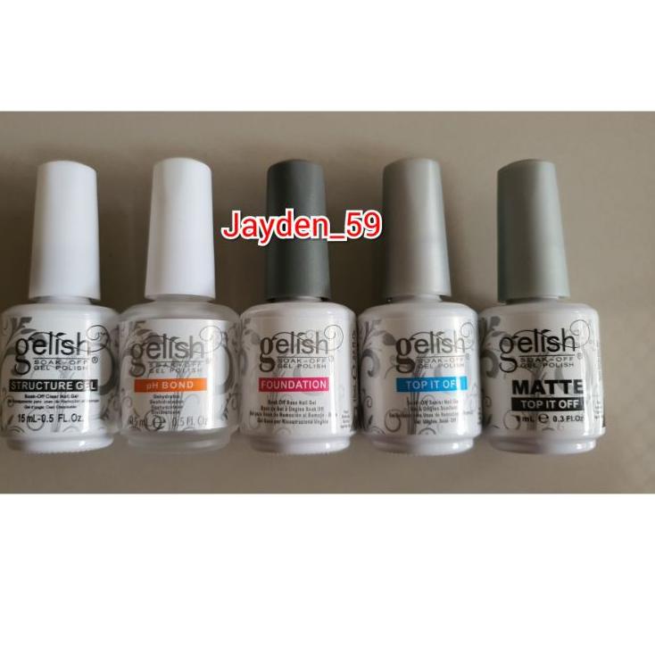 Yang Terbaik KUTEK GEL HARGA SATUAN Gelish Structure / pH Bond / Foundation / Top / Top Matte / SUN 