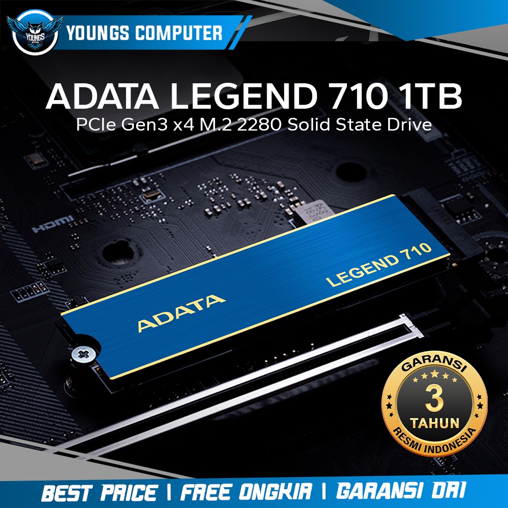 SSD ADATA LEGEND 710 1TB NVME PCIe Gen3x4 M.2 2280 2400/1800Mbps