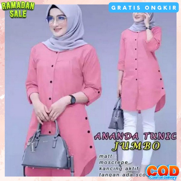Tunik Wanita Dewasa Tonik Deres Tunik Remaja Wanita Dress Model Terbaru Baj Tuniq Kerja Kantor Thuni
