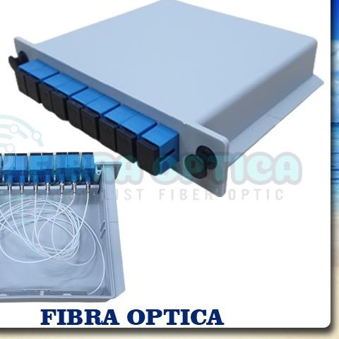 ➥ Kabel FO Splitter 1:8 Box SC/UPC | Splitter PLC Box 1:8 SC/UPC ✼