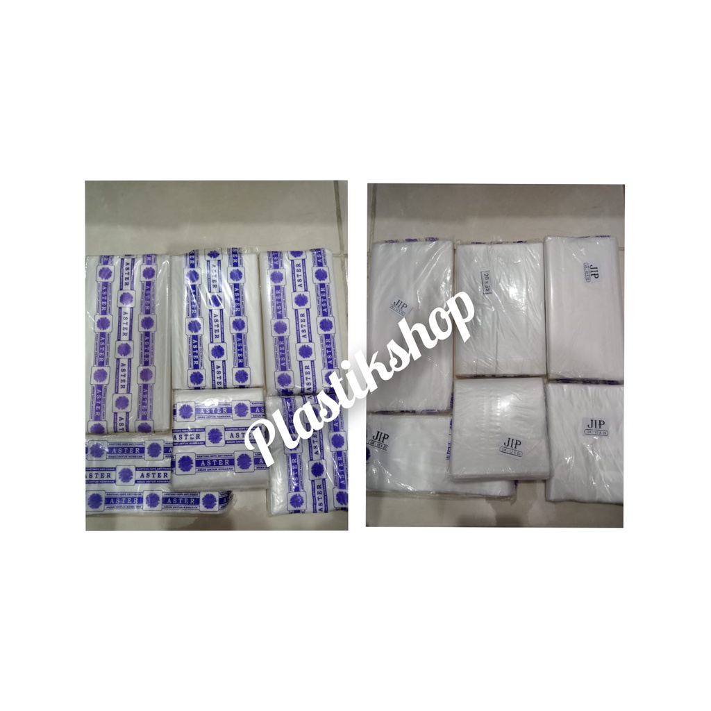 plastik HD ATP ASTER tatakan nasi / plastik kuah anti panas Uk 10x20,12x25,15x30,20x35,20x20,25x35