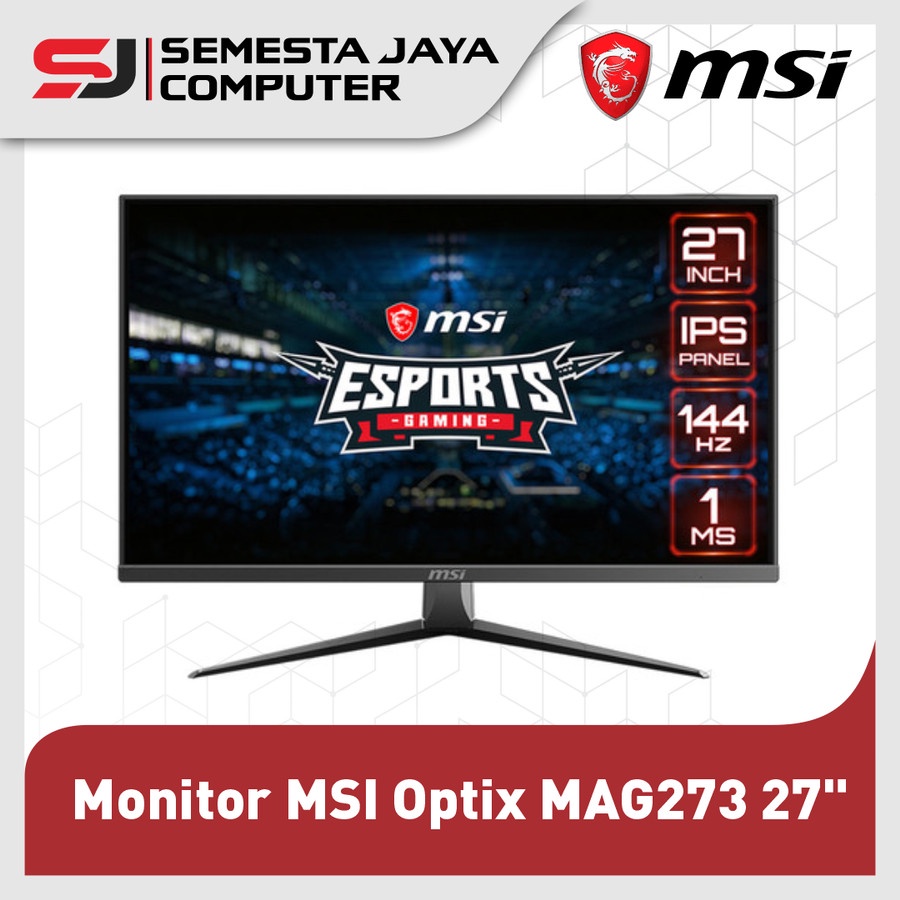 Monitor MSI Optix MAG273 27&quot; 144Hz 1MS FHD - Monitor Gaming MSI MAG273