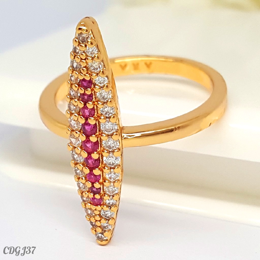 PGX Cincin Xuping Wanita Lapis Emas Aksesoris Perhiasan Fashion Premium - Z214