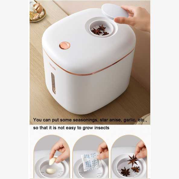 (BISA COD) FTIHSHP Aswei Wadah Penyimpan Beras Makanan Food Rice Container Moistureproof - A2105