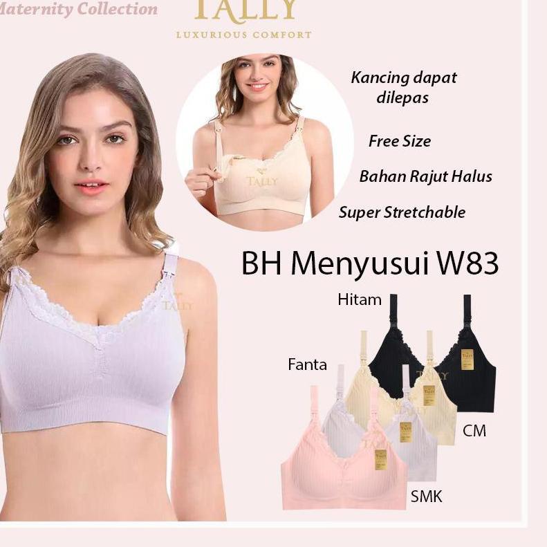 Promo besar3u8Ti Bra Hamil Menyusui Seamless Fashion Tally W83 / BH Menyusui Maternity Seamless Lemb