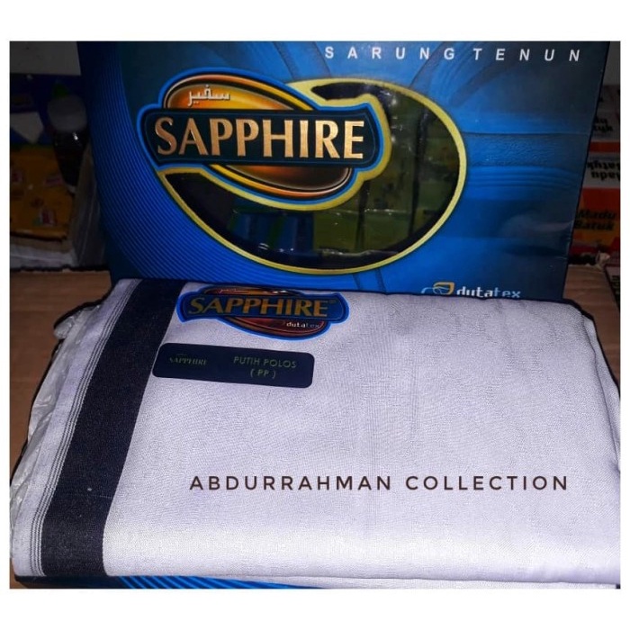 Sarung Sapphire putih polos