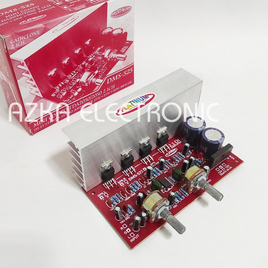 ♣ Kit Power Amplifier Speaker Aktif 2.1 Channel TDA2030 DMS 525 ◘