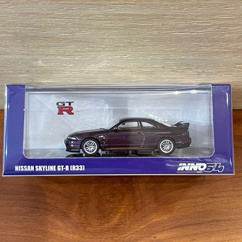 INNO64 NISSAN SKYLINE GT-R (R33) MIDNIGHT PURPLE