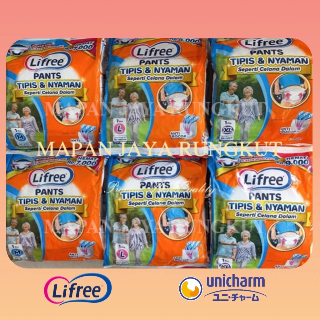 LIFREE POPOK CELANA DEWASA M / L / XL ( ISI 48 PCS) GRATIS ONGKIR TERMURAH