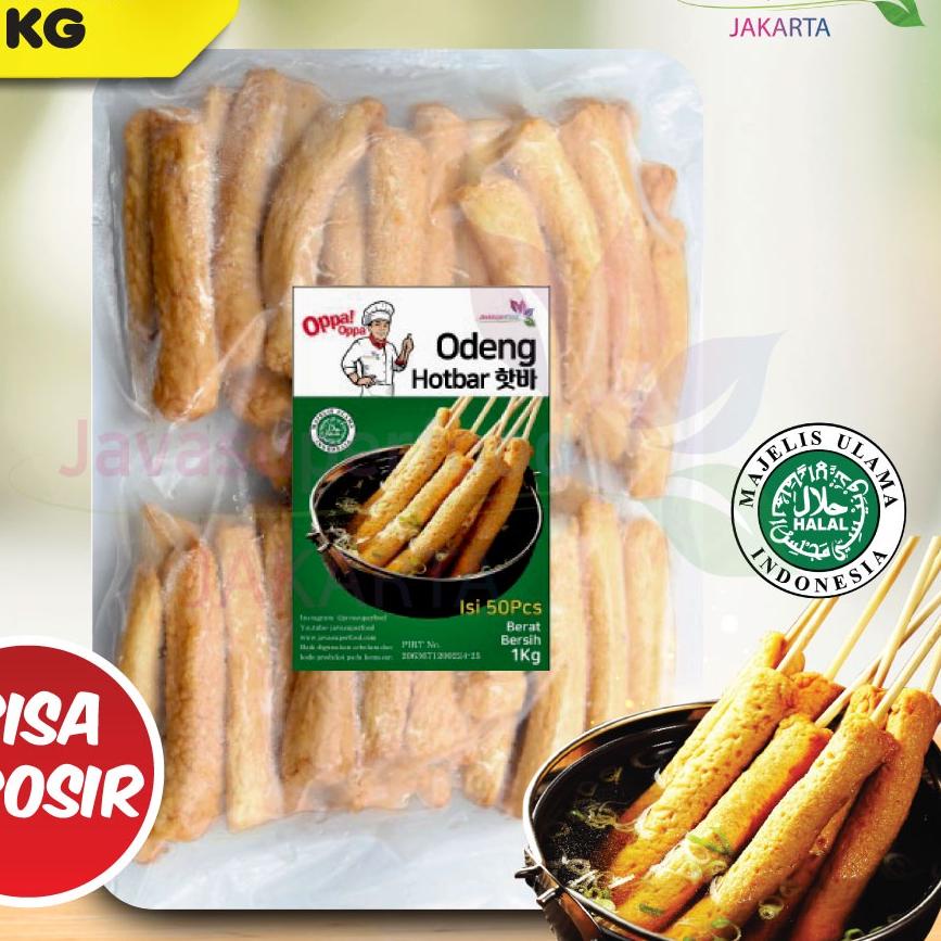 

✾ Oppa Odeng Oden Hotbar Eomuk Korea Fish Cake 1kg Halal ♫