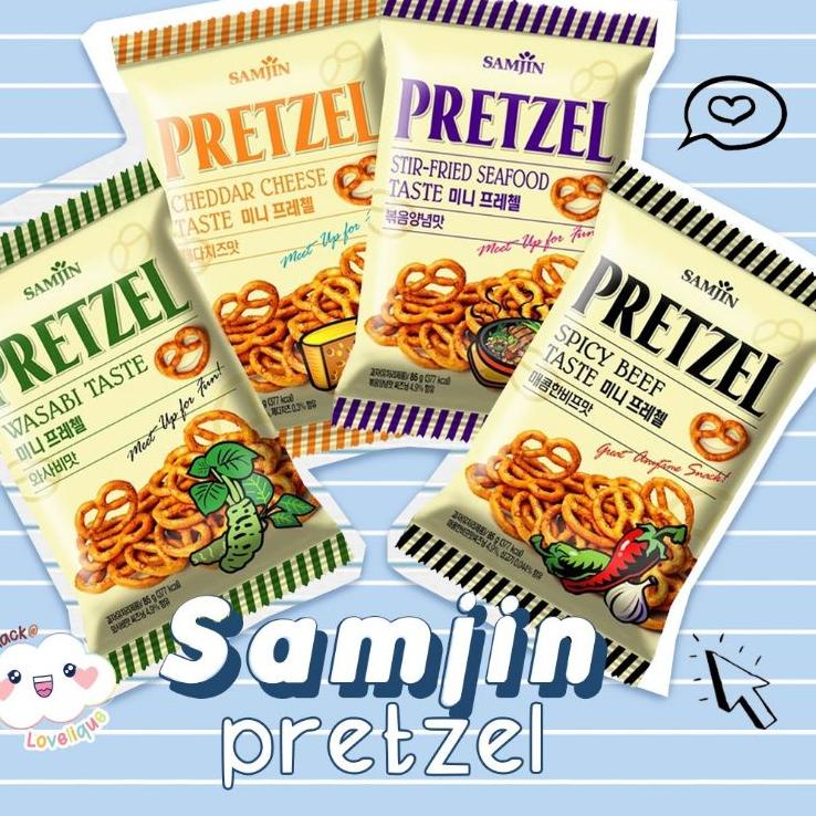 

Buruan Beli SAMJIN PRETZEL KOREA 85GR CHEDDAR CHEESE TASTE / SPICY BEEF / STIR-FRIED SEAFOOD / WASABI TASTE