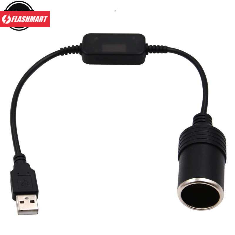 Flashmart XZT Plug Mobil USB Cigarette Plug Power Socket 5 V to 12 V - XZT0017