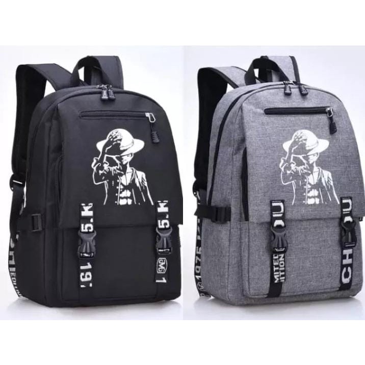 Rayhana - Tas One Piece Ransel Sekolah Anak Gambar Anime One Piece Lutfy Mugiwara Tas Viral