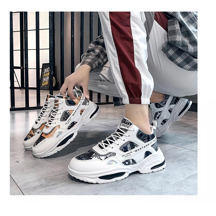 STOK TERBATAS Sepatu Pria sneakers import trend 2021 men shoes