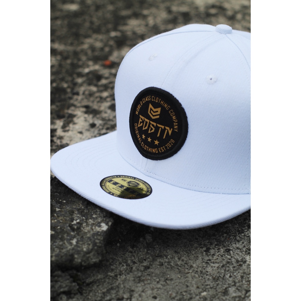 Eddostyn Topi Snapback Premium Distro Unisex WHITE