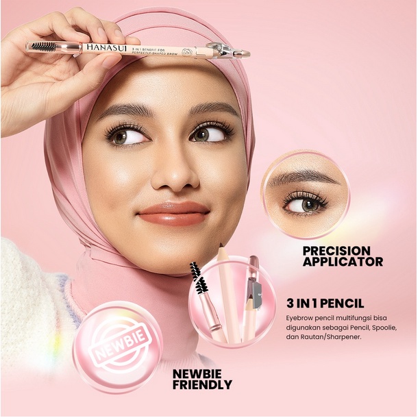 HANASUI Eyebrowtiful Pencil | Eyetractive Liner Pen | Eyedorable Mascara | ❤ jselectiv ❤ Pensil Alis | Eyeliner | Maskara HANASUI ORI✔️BPOM✔️COD✔️