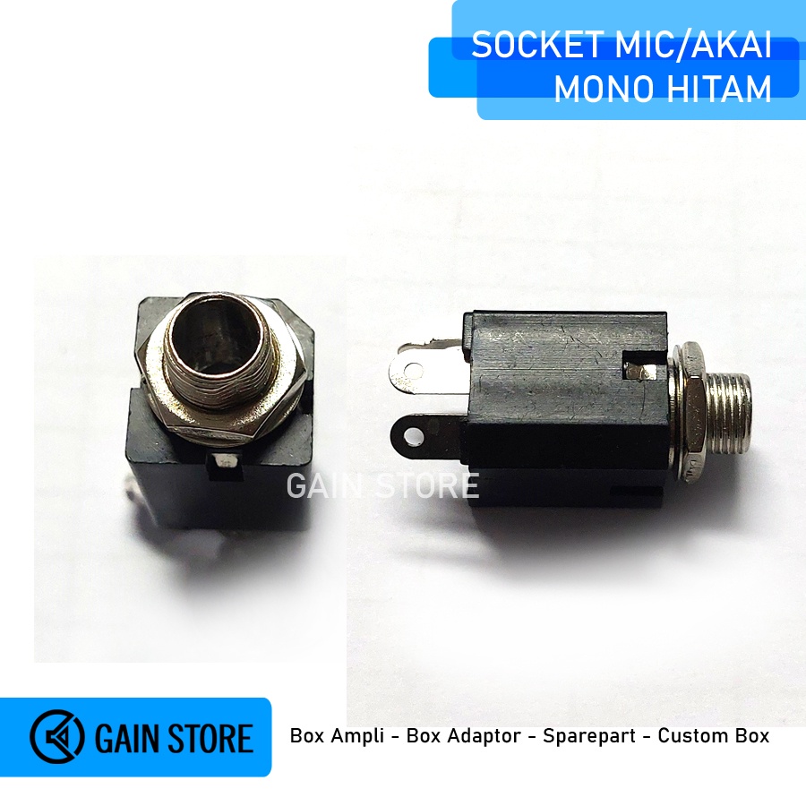 SOKET AKAI MIC MONO STEREO HITAM