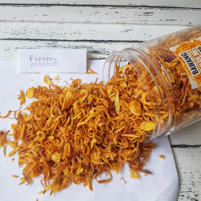 

Bawang Goreng murni toplse 500 ml / tanpa tepung