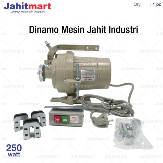 Dinamo Mesin Jahit Industri 250 Watt YUASA (Clutch Motor)