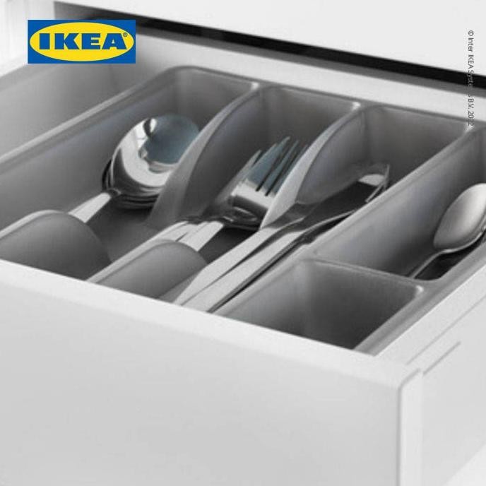 BAKI PERALATAN MAKAN WADAH SENDOK GARPU PISAU CUTLERY TRAY ABU-ABU