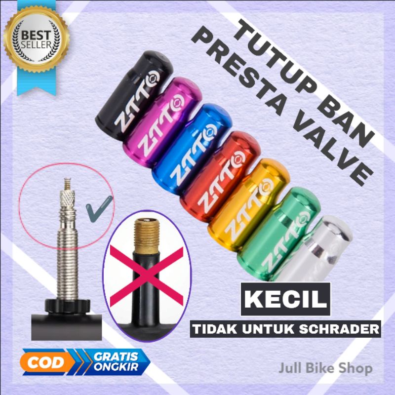 ZTTO PRESTA FV tutup pentil valve kecil sepeda fixie lipat dll ban cop mtb road bike balap rb