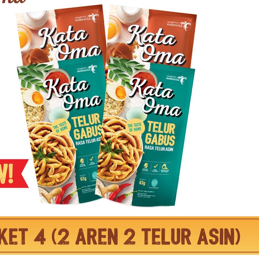 

☏ Kata Oma Telur Gabus Paket 4 New ♗