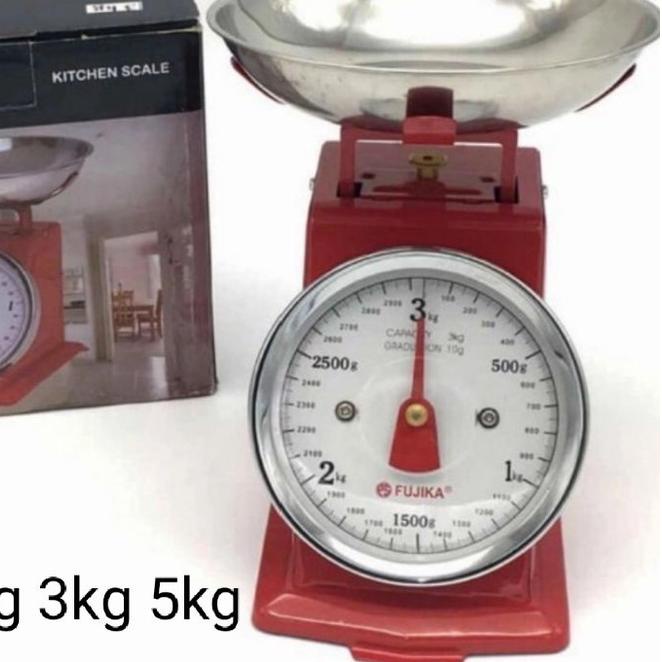 ۝ timbangan besi fujika manual 5 kg / timbangan kue / timbangan dapur 2kg 3kg 5kg ➳