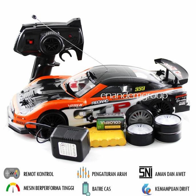 TERLARIS Mainan Mobil Rc Drift Super Turbo 4WD - Remote Control Drift Car Anak