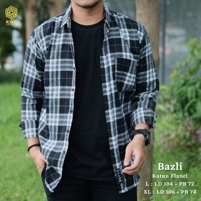 FLANEL Panjang Motif Kotak By RDK | Kemeja Flanel Lengan Panjang