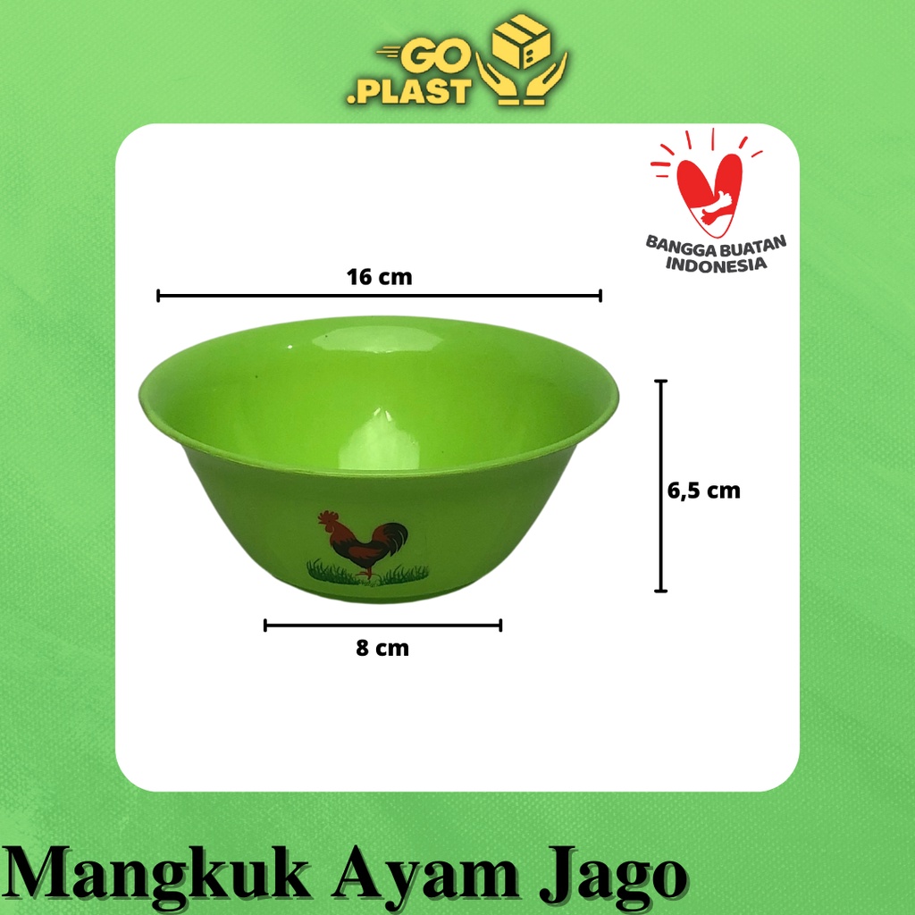 MANGKOK AYAM JAGO PLASTIK / MANGKOK PLASTIK MURAH / MANGKOK MAKAN / MANGKOK SAYUR PLASTIK