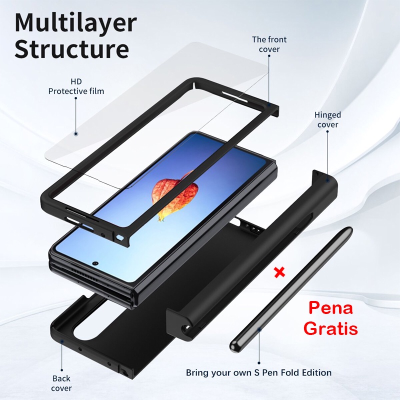 Casing  Fold 4  Samsung  Galaxy Z Fold 4 5G dengan Pen Fold 4 Stylus