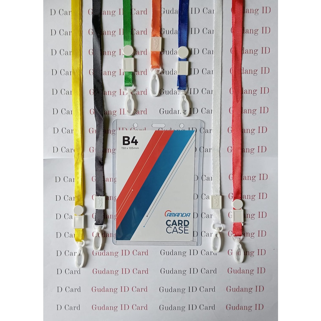 

Paket Tali Kait Plastik Kilap Impor 1CM + Card Case B4