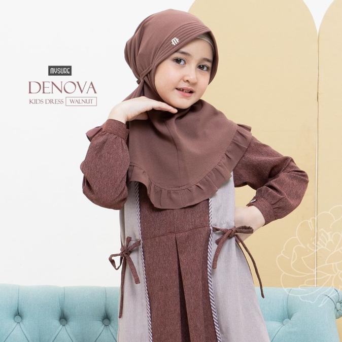 Gamis Anak Sarimbit Lebaran Denova Kids Dress Family Set Ori Mysure
