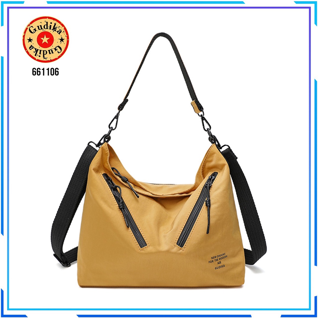 Tas GUDIKA 66106 TERBARU - Tas Unisex Pria Wanita Tahan Air - HandBag - Tas Bahu Selempang - Tas Tangan - Bahan Nylon Waterproof