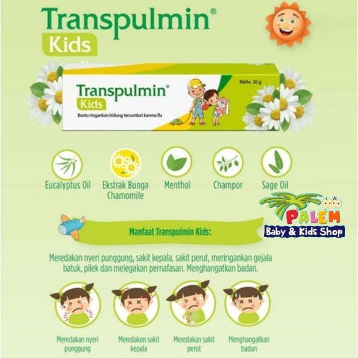 TRANSPULMIN Balsam Meredakan Flu pada Bayi Semua Varian 20gr Dan 10gr