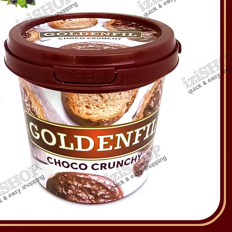 

◙ GOLDENFIL Choco Crunchy - Selai Coklat Renyah Kemasan 1 kg ☊