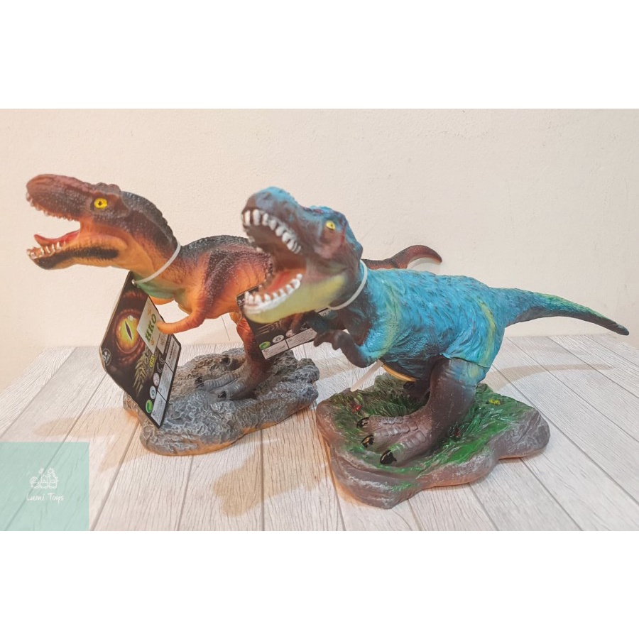 Mainan Anak Figur Dinosaurus TREX Karet Suara Dinosaur Pajangan - 1081