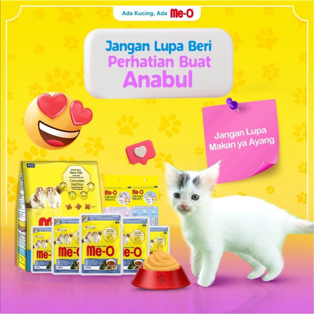 1 Box Meo Sachet  Makanan Kucing Basah/Wet Food