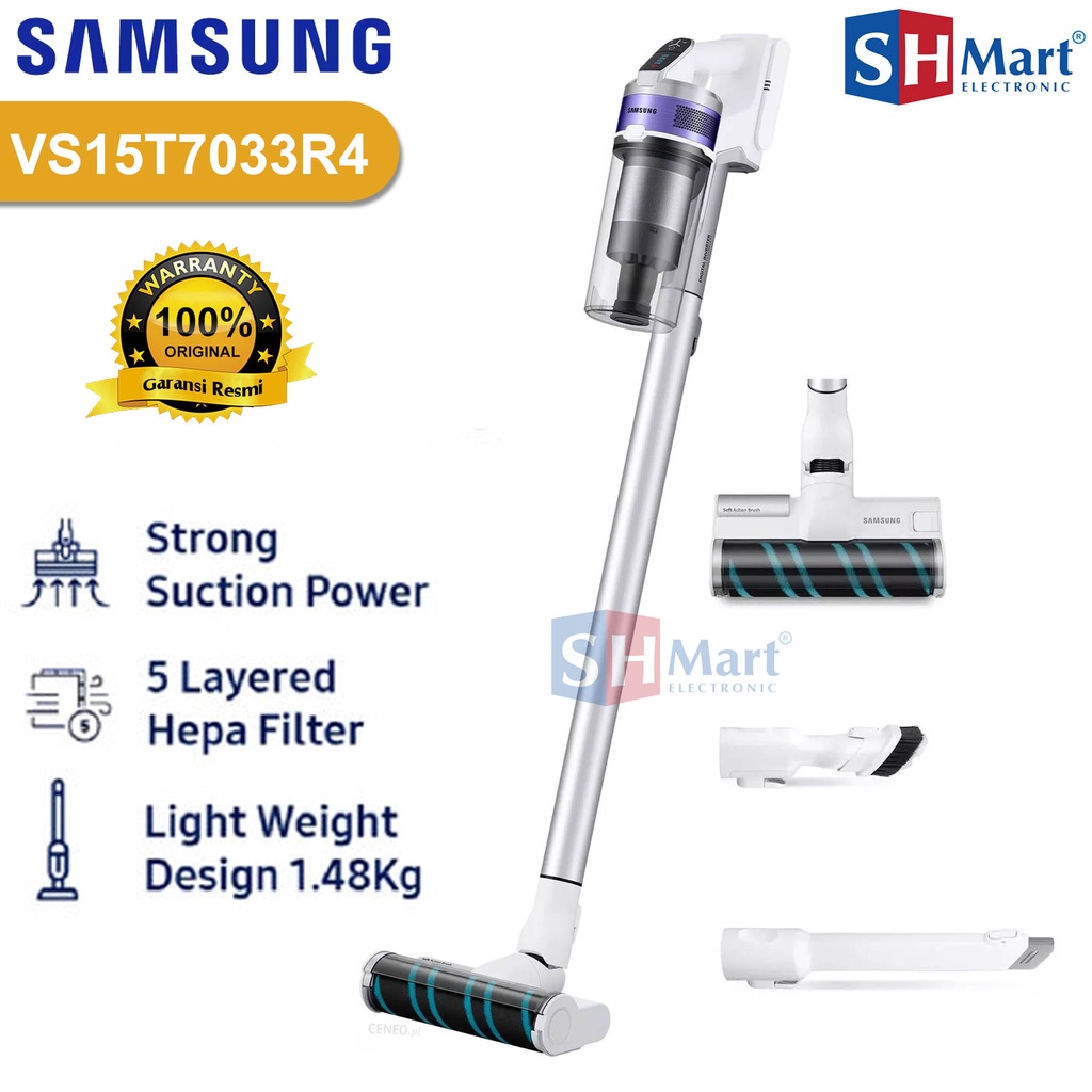 VACUUM CLEANER SAMSUNG JET STICK 70 VS15T7033R4 VACUUM CLEANER STICK GARANSI RESMI